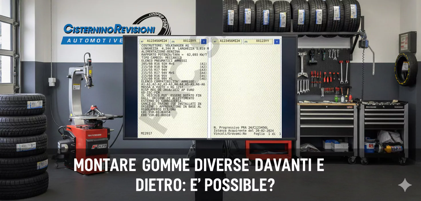 Montare gomme auto diverse davanti e dietro è possibile https://www.cisterninorevisioni.it/wp-content/uploads/2026/01/Montare-gomme-auto-diverse-davanti-e-dietro-e-possibile.jpg